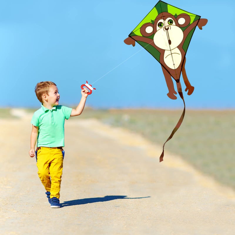 هينجدا كايت طائرات ورقية على شكل قرد كرتونية للأطفال من HENGDA KITE مع خط طائر - Image 5